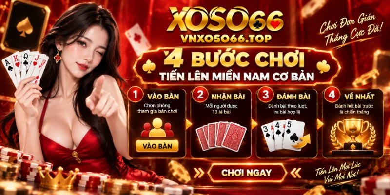 4 bước chơi Tiến Lên Miền Nam cơ bản