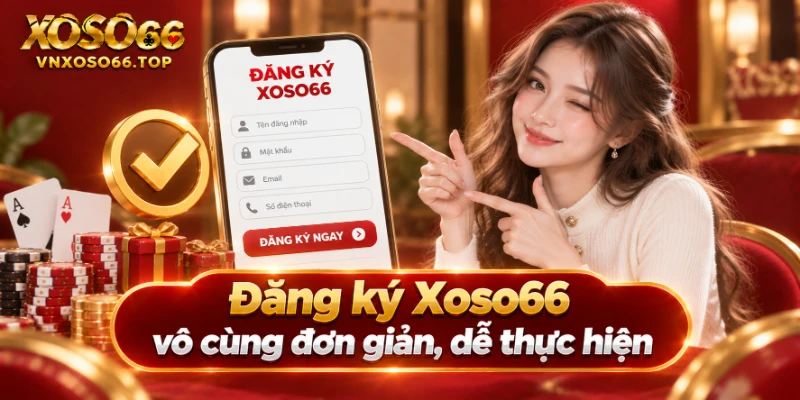 Đăng ký Xoso66 vô cùng đơn giản, dễ thực hiện