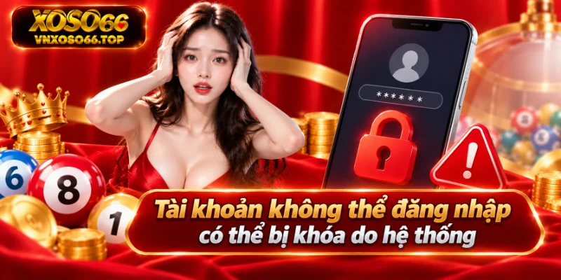 Tài khoản không thể đăng nhập có thể bị khóa do hệ thống