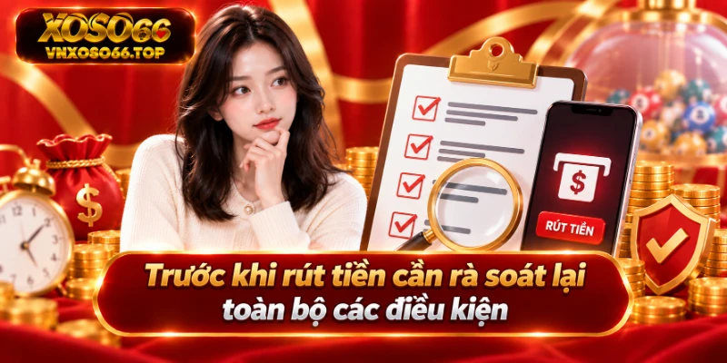 Trước khi rút tiền cần rà soát lại toàn bộ các điều kiện